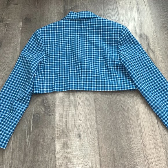 NWT Zara 2 pcs PLAID CROPPED JACKET + MINI SKIRT - Picture 10 of 11